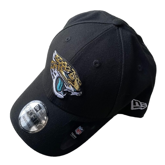 New Era Jacksonville Jaguars 9Forty The League Black Adjustable Hat Cap - Picture 1 of 8